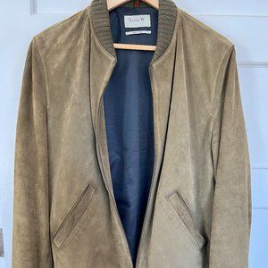 APC Louis W Mens Suede Bomber Jacket (Medium)